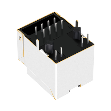 LPJD5011BFNL Κάθετη υποδοχή RJ45 με ενσωματωμένο μαγνητικό 10/100Base-T Πράσινη/πράσινη εικόνα LED 5