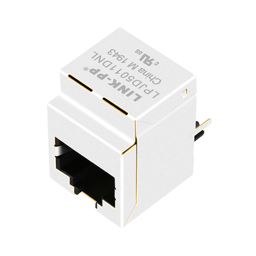 Halo HFJV1-E2450RL 互換 LINK-PP LPJD5011DNL 10/100Base-T 垂直型 RJ45 ジャック（マグネット付き、LEDなし）画像 2