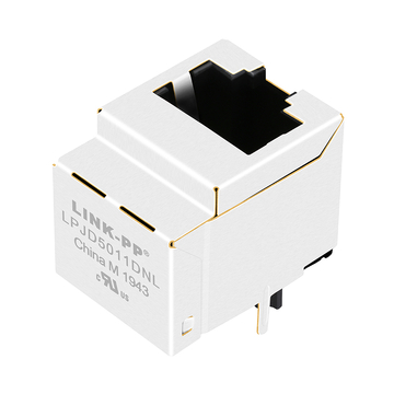 Halo HFJV1-E2450RL 互換 LINK-PP LPJD5011DNL 10/100Base-T 垂直型 RJ45 ジャック（マグネット付き、LEDなし）画像 3