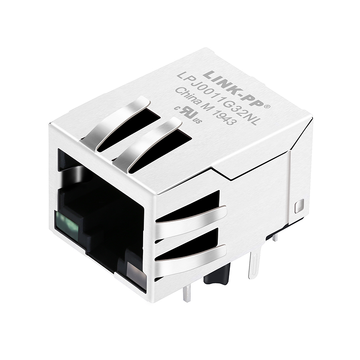 LPJ0011G32NL 10 100 base-t rj45 magjack tab down green yellow&green led