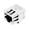 XFMRS XFATM2E-COMBO1-4MS Compatible LINK-PP LPJ4011CNLV RJ45 Magnetics Connector 100 Base-T Tab Down Without Led thumb image 1