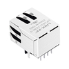 LPJ4011CNLV RJ45 Connector with 10/100 Base-T Integrated Magnetics Tab Down Without Leds thumb image 2