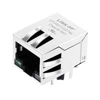 Lengüeta del conector del conector magnético RJ4011 de LPJ27G10NL 100/45 Base-T abajo LED verdes/naranjas y verdes