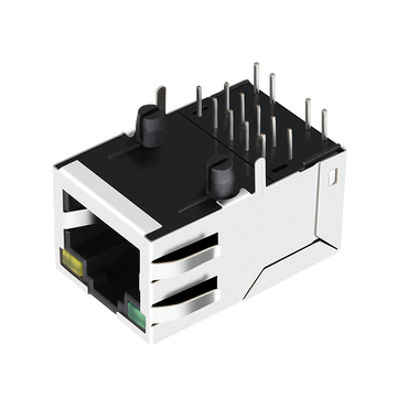 LPJG17308-1AHNL 1000 Base-T 1x1 Port RJ45 Female Connector Tab Up Green/Yellow LEDs image 3