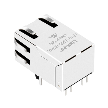 LPJG17308-1AHNL 1000 Base-T 1x1 Port RJ45 Female Connector Tab Up Green/Yellow LEDs image 4