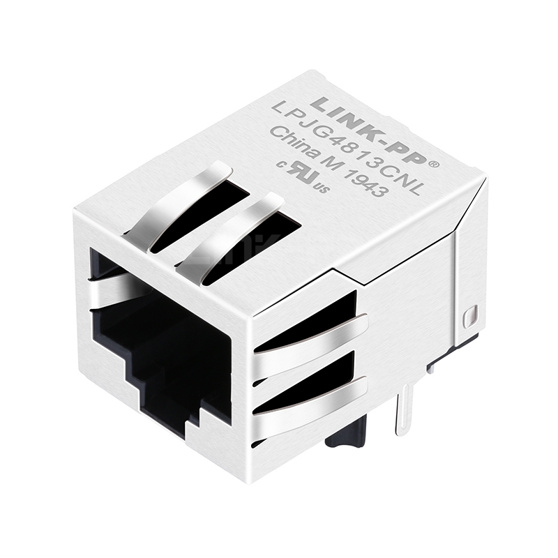 Halo HFJ11-E1G01ERL Compatible LPJG4813CNL 1000 Base-T Ethernet RJ45 MagJack Tab Down Without Led