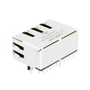 LPJGF26805CNL 1000 Base-T 1x2 RJ45 Magjack Tab Down Without LED thumb image 5