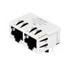 LPJGF26826CNL 1000 Base-T 1x2 Port RJ45 Magjack Tab Down Without LED thumb image 1