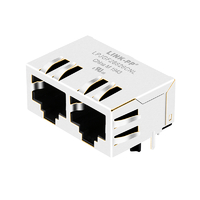 Halo HFJ12-1G11ERL Συμβατό με LPJGF26826CNL 1x2 Port RJ45 MagJacks 1000 Base-T Tab Down Χωρίς Led