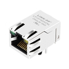 LPJ3190AENL 10/100 Base-T RJ45 PoE MagJack(정류기 브리지 탭 포함) 녹색/노란색 LED 썸 이미지 1