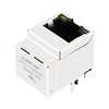 Halo HFJV1-RP48-L12RL Compatible LPJD1155BDNL 100Base-T RJ45 POE MagJack vertical con puente rectificador LED verde/verde imagen en miniatura 1