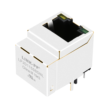 LPJD1155BDNL 10 100 base-t rj45 poe vertical magjack with rectifier bridge green green led