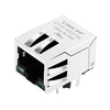 Halo HJF11-2450E-L11 متوافق مع LPJE160GFNL RJ45 مقبس معياري بدون علامة تبويب مغناطيسية لأسفل أخضر/أخضر Led صورة الإبهام 1