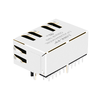 LPJG26943AENL 1000 Base-T 1x2 Port RJ45 Magjack Tab Down Green/Yellow LED thumb image 3