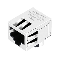 LPJ16211CNL 10/100 Base-T RJ45 MagJack Female Connector Single Port Tab Up Without Led