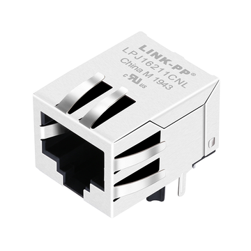 LPJ16211CNL 10 100 base-t rj45 magjack tab up without led