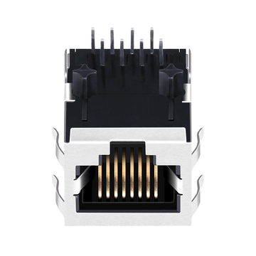 Совместимый с Halo HFJT1-2450RL разъем LPJ16211CNL 100 Base-T RJ45 MagJack, однопортовый, с креплением вверх, без светодиода, изображение 4