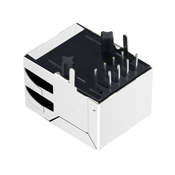 Совместимый с Halo HFJT1-2450RL разъем LPJ16211CNL 100 Base-T RJ45 MagJack, однопортовый, с креплением вверх, без светодиода, изображение 3