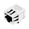 LPJP4190CNL 10/100 Base-T PoE+ RJ45 Magjack With Rectifier Bridge Tab Down Without LED thumb image 1