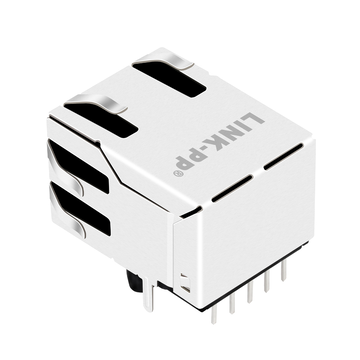 LPJG16702CNL 1000 Base-T 1x1 poort Magnetics RJ45-aansluiting met transformatorlipje omhoog, zonder LED (afbeelding 3)