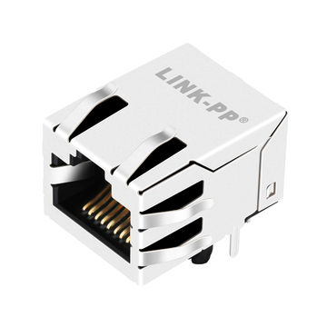 LPJG16702CNL 1000 Base-T 1x1 Port Magnetics RJ45 Jack With Transformer Tab Up Without Led