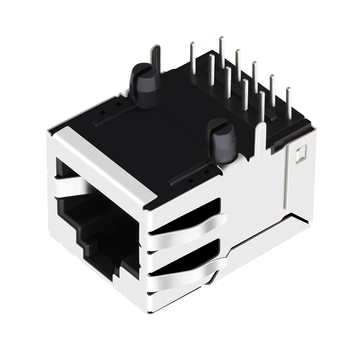 FOXCONN JFM3811-F851-4F Compatibele LPJG16702CNL 1000 Base-T RJ45-aansluiting met magnetische transformator, lipje omhoog, zonder LED (afbeelding 4)