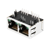 LPJ26204AFNL 10/100 Base-T 1x2 RJ45 Magjack Tab Down Green/Green LED thumb image 4