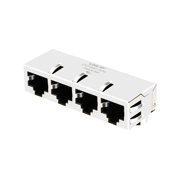 halo hfj14-e2450erl compatible lpjf46401-9cnl 100 base-t ethernet rj45 1x4 jacks tab down without led