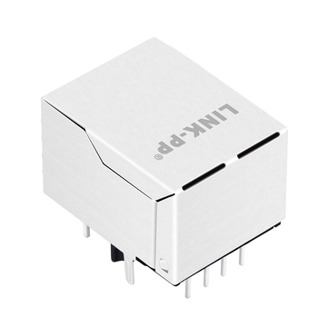 LPJ0419FBNL 10/100 Base-T RJ45 Магнитный разъем, язычок вниз, зеленый/желтый светодиод, изображение 3