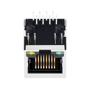 Hanrun HR913322A Compatible LPJ0419FBNL 100 Base-T RJ45 Magnetics Jack Tab Down Green/Yellow Led image 4