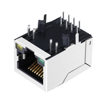 Hanrun HR913322A Compatible LPJ0419FBNL 100 Base-T RJ45 Magnetics Jack Tab Down Green/Yellow Led image 5