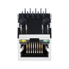 Halo HFJ11-1G41E-S1L12RL Compatible LPJG0843HENL 1000 Base-T Ethernet RJ45 Conector magnético Puerto único Lengüeta hacia abajo LED verde/amarillo Imagen en miniatura 5