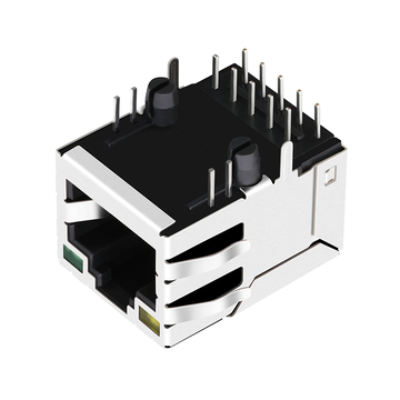 Halo HFJT1-1G11-L12RL kompatibler LPJG16326AENL 1000 Base-T Single Port RJ45 MagJack Tab UP Green/Yellow LED image 3