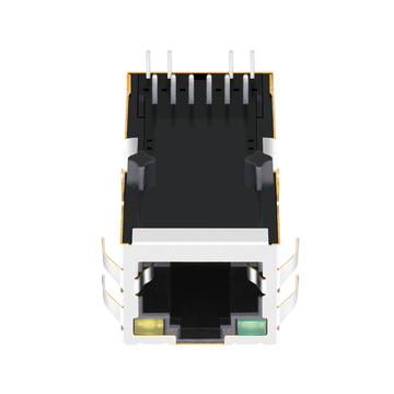 LPJK0005AHNL 10/100 Base-T RJ45 Magnetics Модульный разъем с клеммой вверх, порт 1x1, зеленый/желтый светодиод, изображение 3