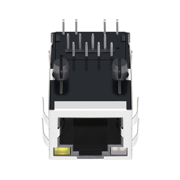 Совместимый с Belfuse SI-50205-F разъем RJ45 LPJ1014A35NL с цоколем 100 Base-T, встроенным магнитным фиксатором, желтым и зеленым/желтым светодиодом (изображение 3).