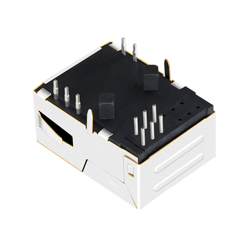 Belfuse L829-1T1T-47 Compatible LPJK70409A206NLV 100 Base-T Low Profile RJ45 Magjack Tab Up Orange&Green/Green Leds image 4