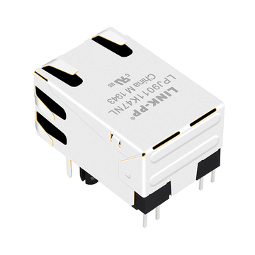 Belfuse 08B0-1C1T-06-F Совместимый с LPJ9011K47NL 100 Base-T Cat5 RJ45 Magjack Tab UP Желто-зеленые/Желто-зеленые светодиоды изображение 2