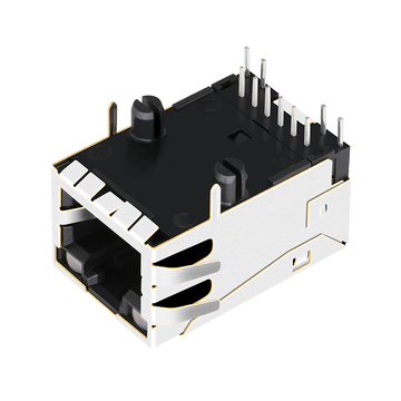 Belfuse 08B0-1C1T-06-F Совместимый с LPJ9011K47NL 100 Base-T Cat5 RJ45 Magjack Tab UP Желто-зеленые/Желто-зеленые светодиоды изображение 4