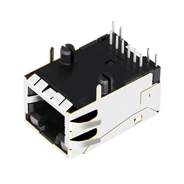 LPJ9011K55NL 10/100 Base-T RJ45 Magjack Tab UP Orange&Green/Orange&Green LEDs image 4