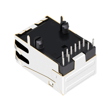 Совместимый с Belfuse 08B0-1B1T-36-F разъем RJ45 Magjack 100 Base-T, оранжево-зеленый/оранжево-зеленый светодиоды, изображение 5