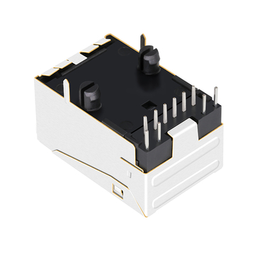 Belfuse 08B0-1XX1-36-F Compatible LPJ9011BONL 100 Base-T Conector hembra RJ45 de un solo puerto Pestaña hacia arriba LED naranja y verde/amarillo imagen 5