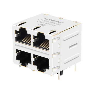 belfuse 0833-2x2r-as-f compatible lpj27499cnl 2x2 port rj45 magjacks 100 base-t without leds