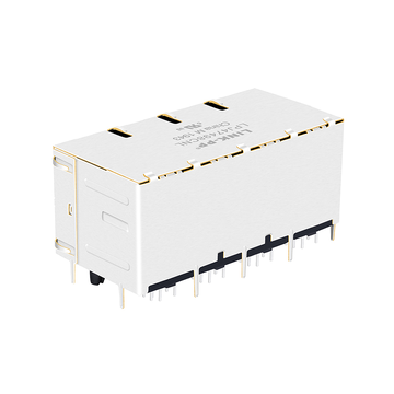 LPJ47498CNL RJ45 2X4 Port Modular Jacks With PoE 100 Base-T Integrated Magnetics Without Led image 3