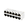 Belfuse 0833-2X6R-55-F kompatibler LPJ67499CNL 2x6 Port RJ45 PoE+ Magnetics Jacks 100 Base-T ohne LED Daumenbild 1