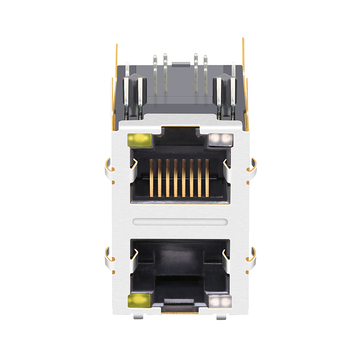 Belfuse 08AP-2x1R-Y6 compatibele LPJG17039A61NL RJ45 2x1 poortconnectoren met 1000 Base-T oranje en groene/gele LED's (afbeelding 5)