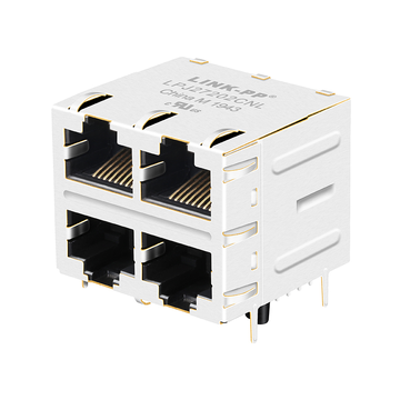 belfuse si-30108 compatible lpj27202cnl rj45 2x2 port modular jacks 10 100 base-t without leds