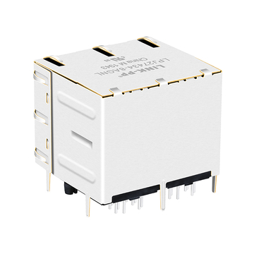 Belfuse SI-30159-F Compatibile con LPJ27434-8AGNL Connettore modulare RJ45 a 2 porte RJ45 100 Base-T 100x2 con LED giallo/verde (immagine 3)