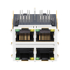 Belfuse SI-30159-F Compatible LPJ27434-8AGNL 100 Base-T 2X2 Ports Prises Modulaires RJ45 Jaune/Vert LED image de pouce 2