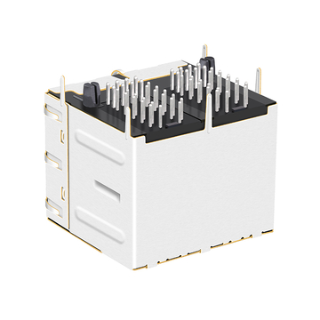 Belfuse SI-30159-F Compatibile con LPJ27434-8AGNL Connettore modulare RJ45 a 2 porte RJ45 100 Base-T 100x2 con LED giallo/verde (immagine 5)