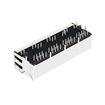 Belfuse SI-40144互換 LPJ46201AFNL 1x4ポート RJ45モジュラーコネクタ 10/100 Base-T タブダウン グリーン/グリーンLED 画像5